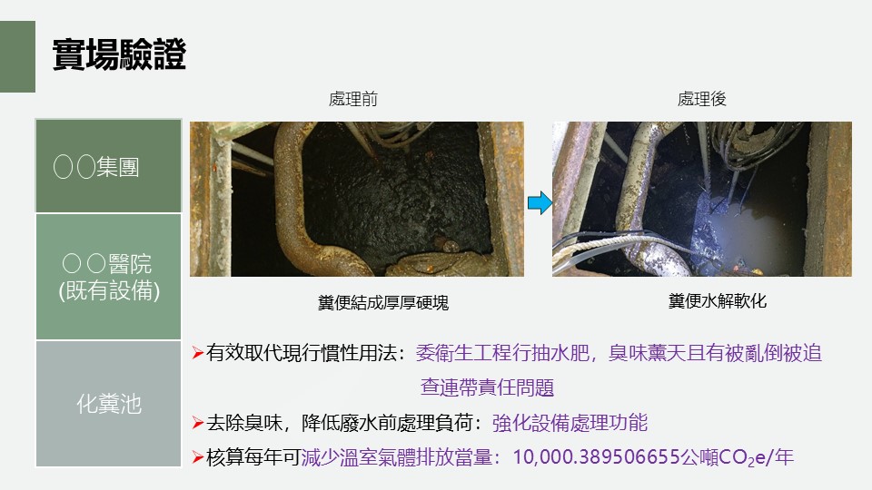 ○○ 醫院 · 化糞池 現場照片